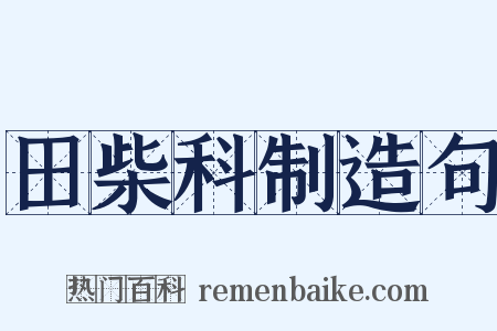 田柴科制造句是什么意思的图片